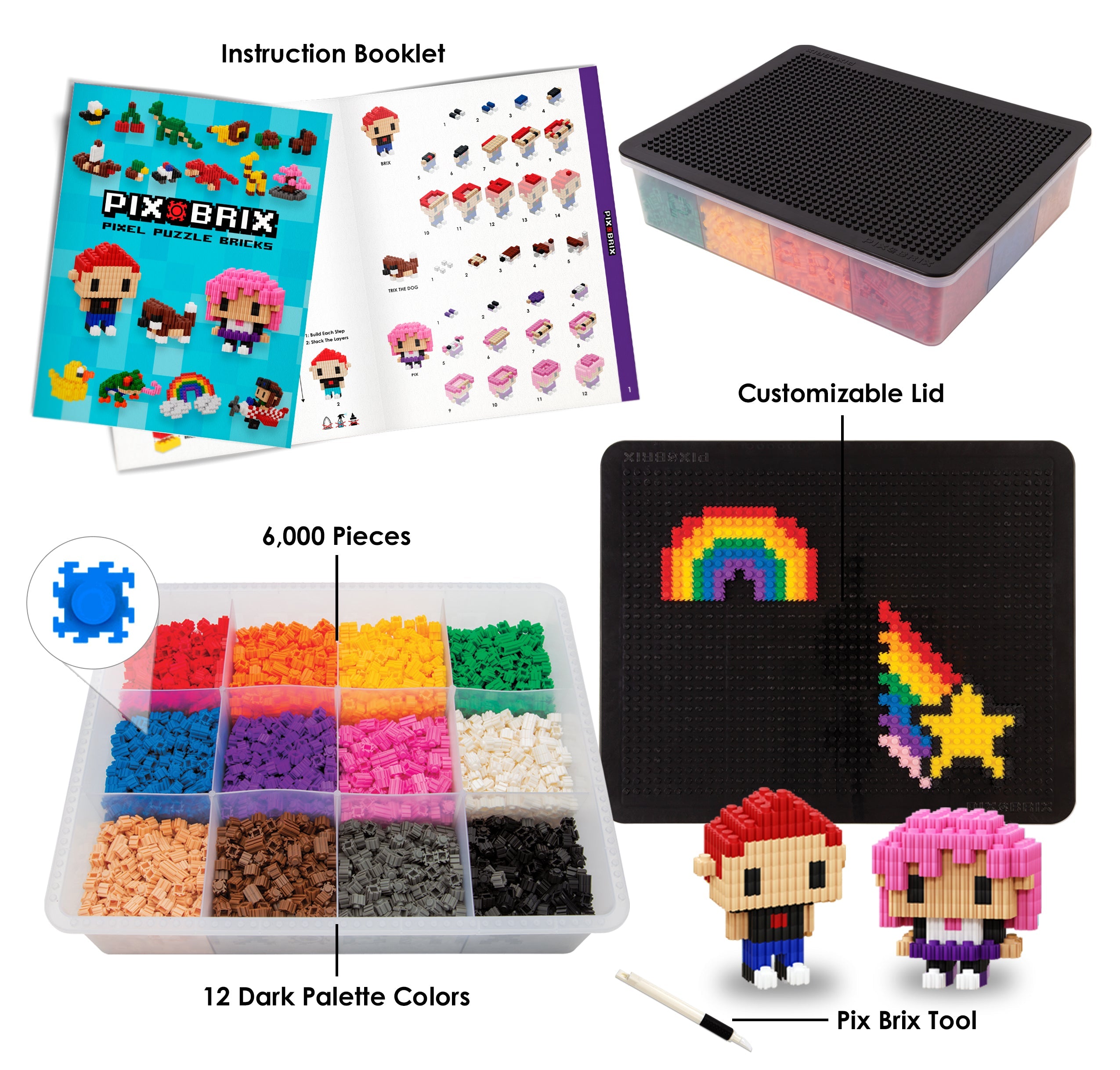 6000pc Container - Dark Palette
