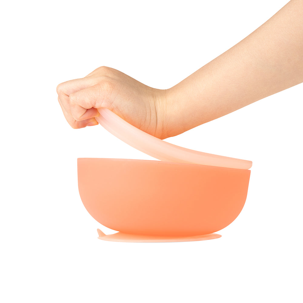 Suction Bowl With Lid For Mess-free Self-feeding