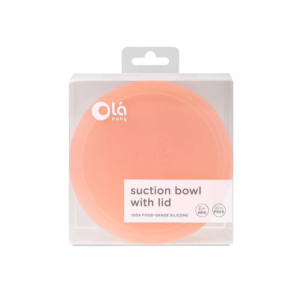 Suction Bowl With Lid For Mess-free Self-feeding