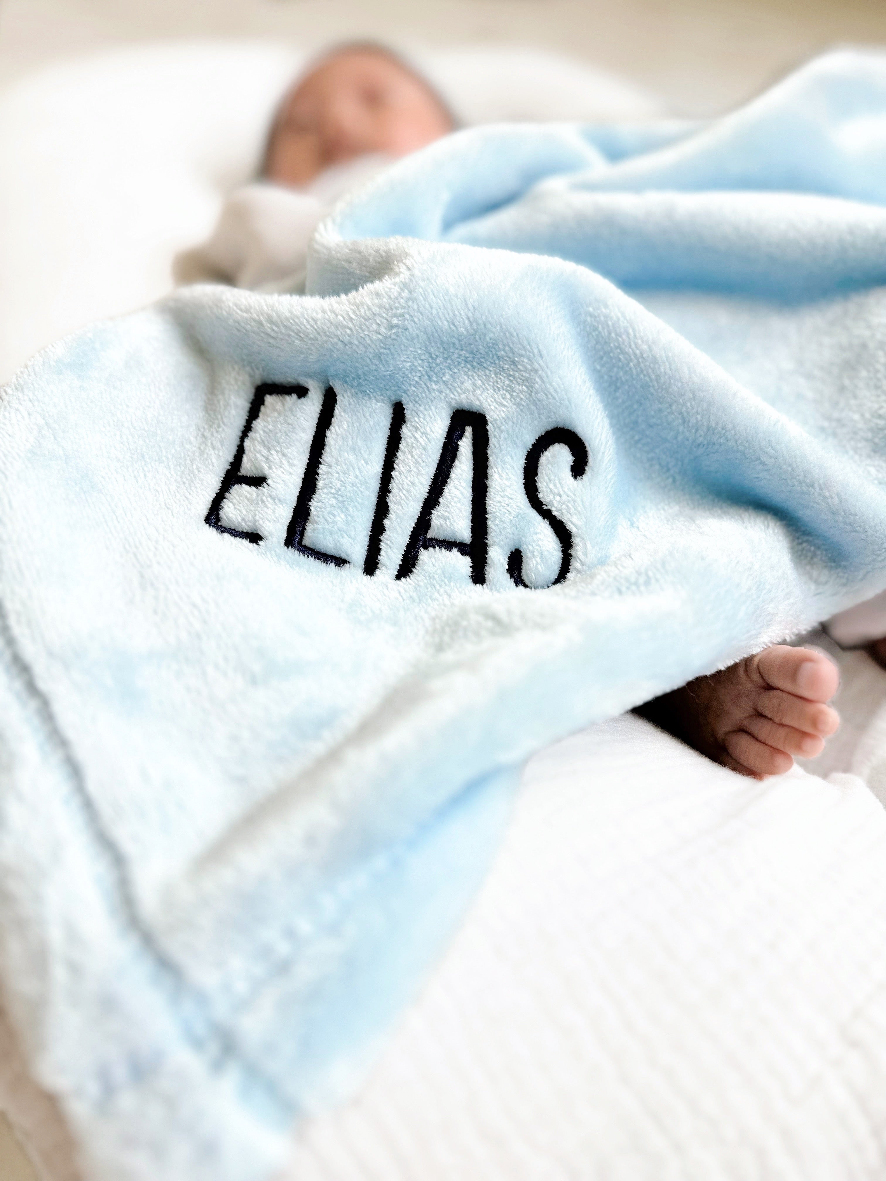 Personalized Plush Micro Fleece Baby Blanket