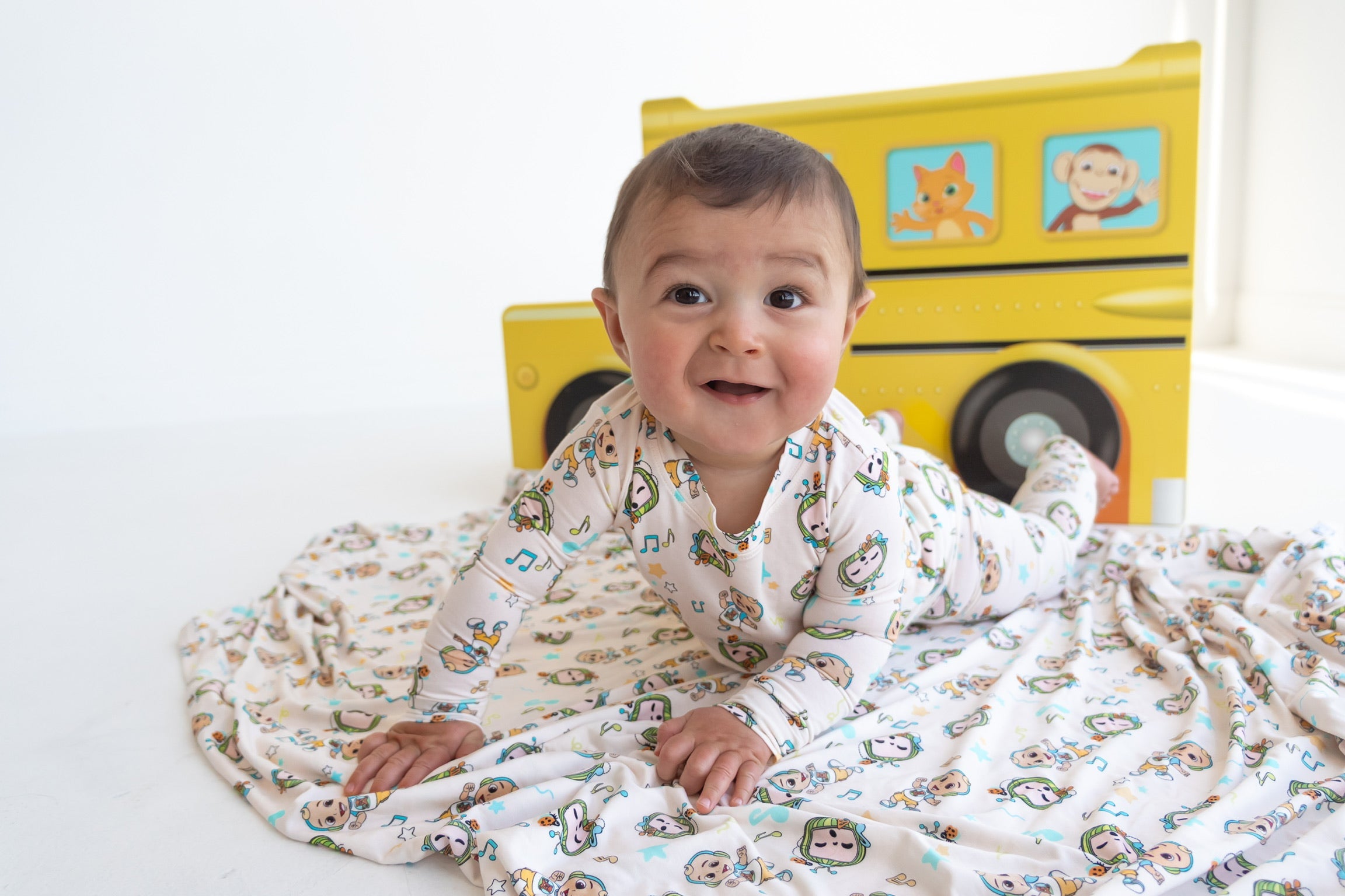 Dream Big Little Co X Cocomelon Jj Musical Melon Dream Romper