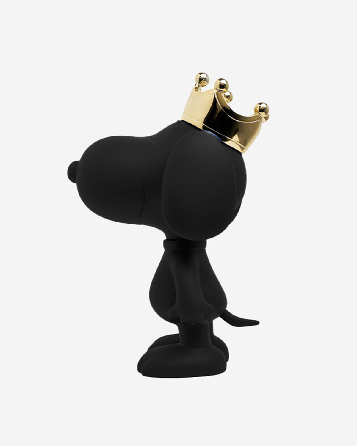 Snoopy Crown Black With Gold Crown 12in