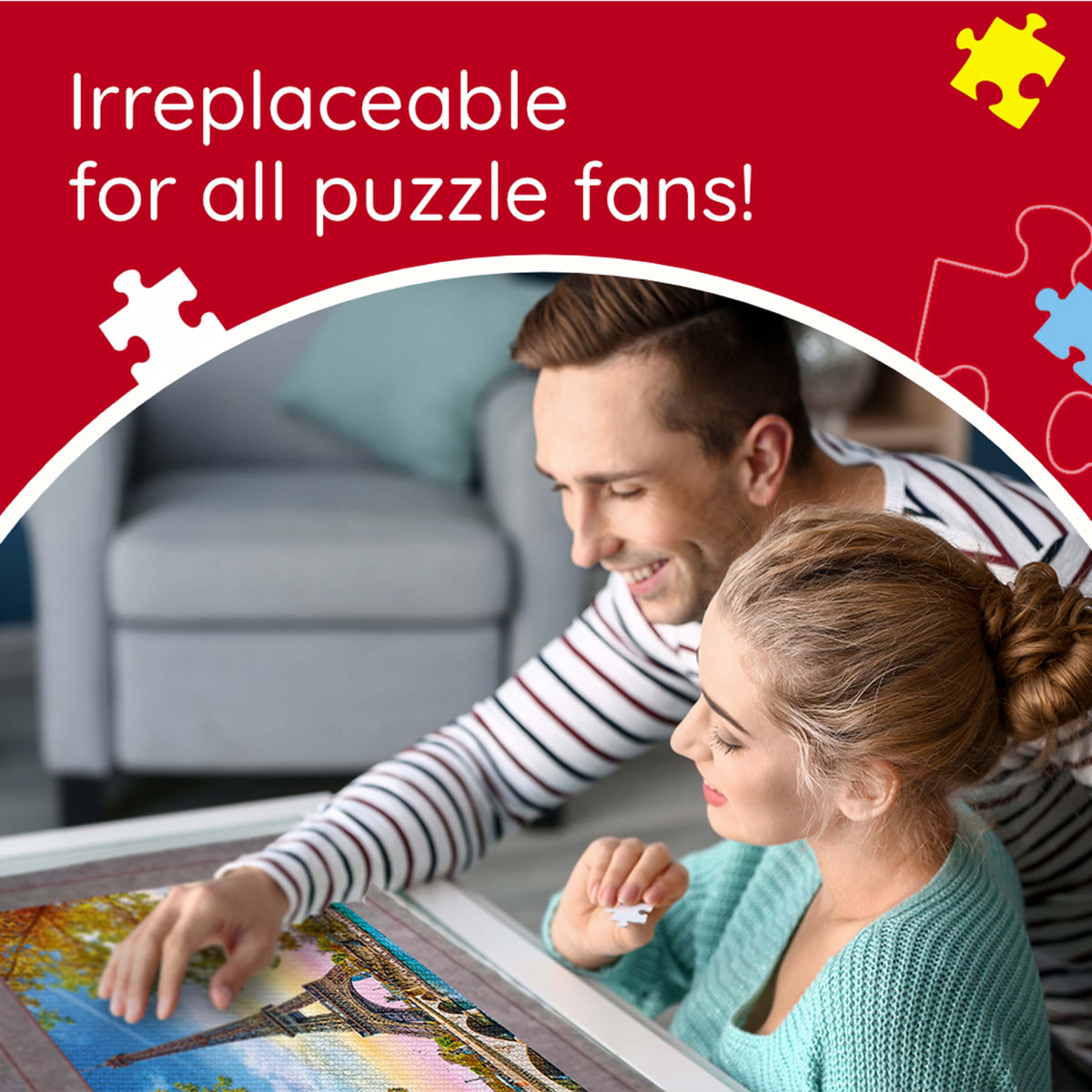 Red Puzzle Mat (500-1500 Pcs)