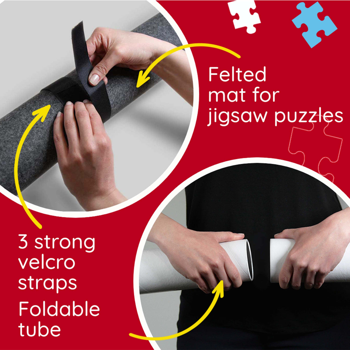 Red Puzzle Mat (500-1500 Pcs)