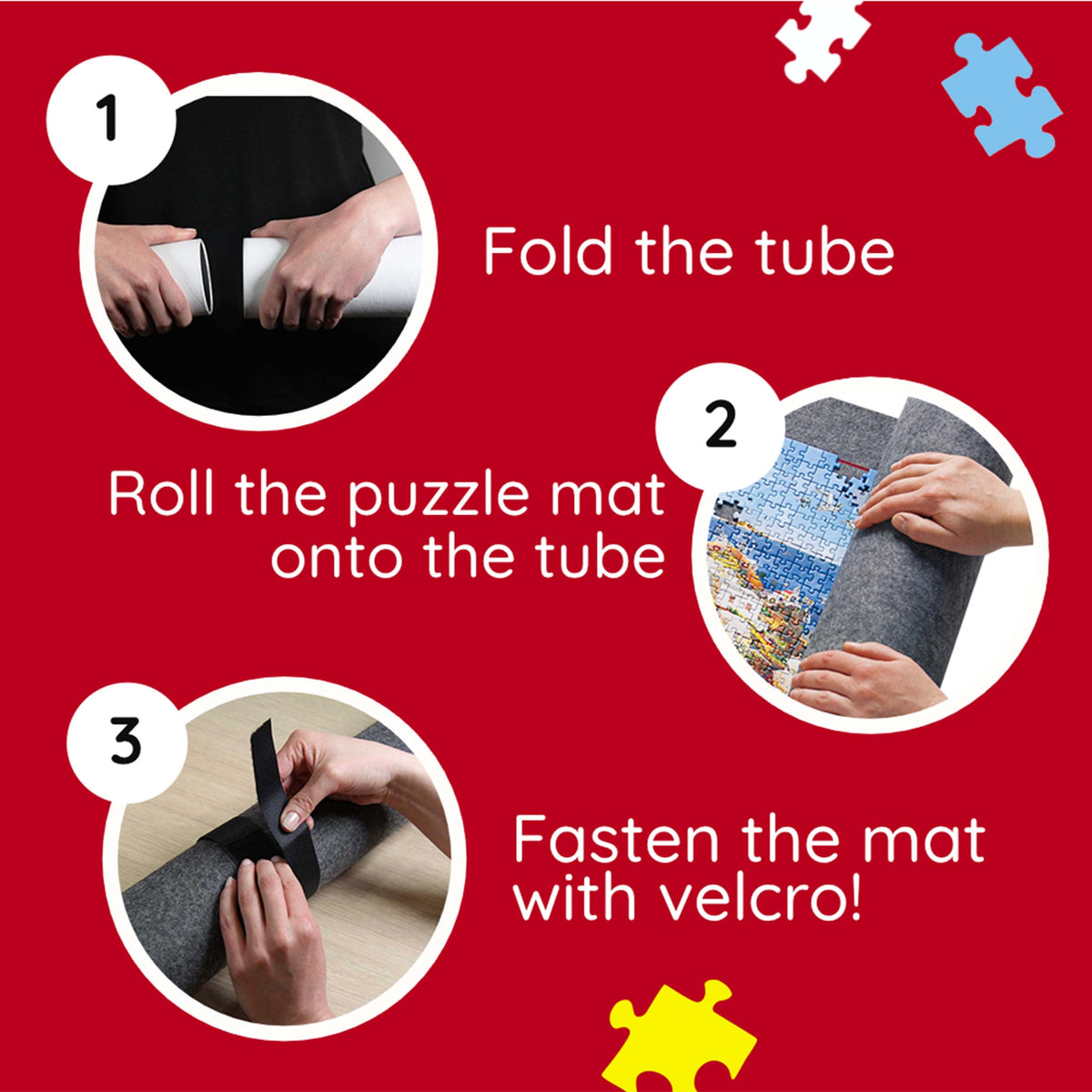 Red Puzzle Mat (500-1500 Pcs)