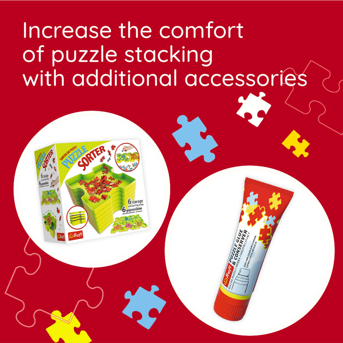 Red Puzzle Mat (500-1500 Pcs)
