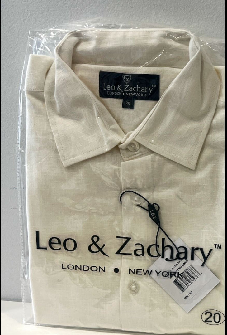 Leo And Zachary - Boys Linen Dress Shirt