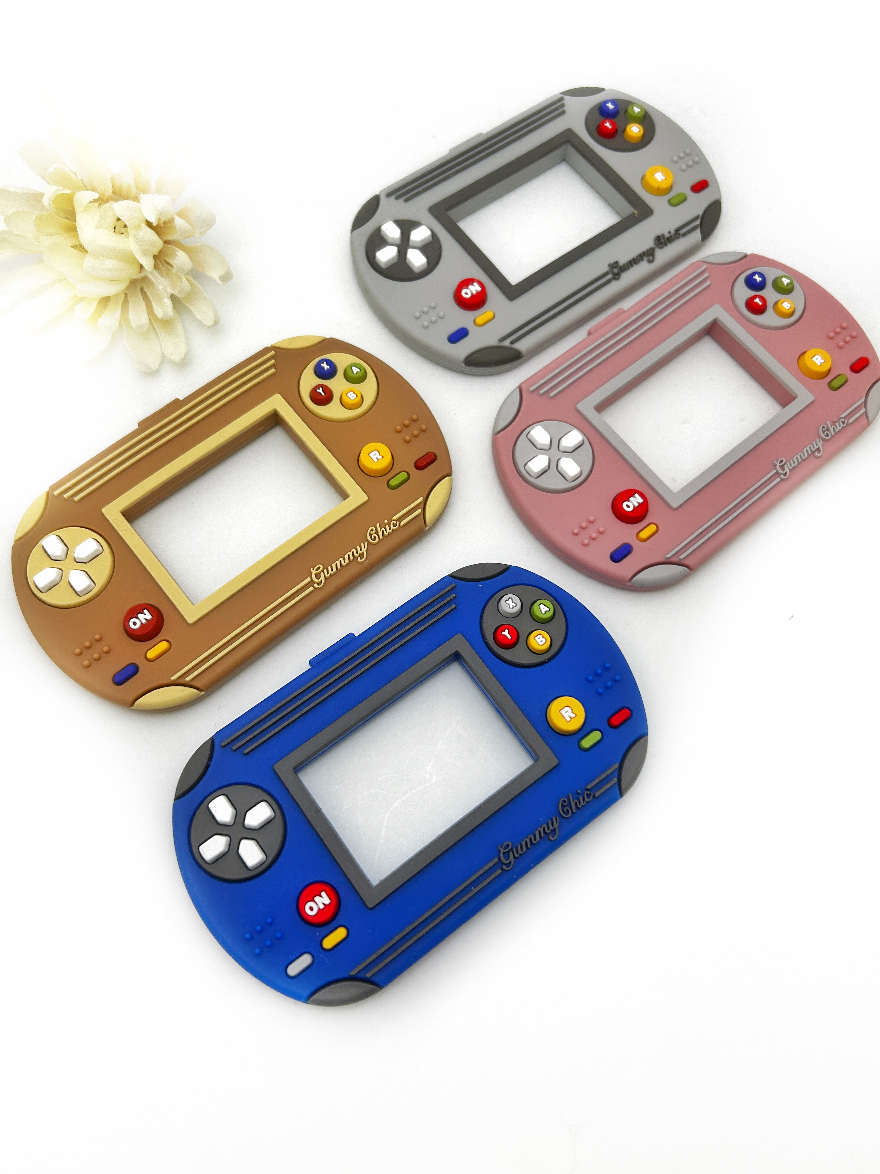 Handheld Video Game Silicone Teether: Nostalgic & Safe Choice