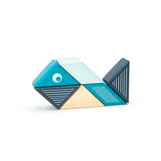Travel Pals - Whale  magnetic Wooden Blocks  6 Pieces