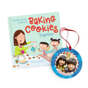 Baking Christmas Cookies Together Personalized Book and Ornament Gift Set
