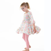 Angeline Floral - Cap Sleeve Dress And Legging