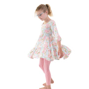 Angeline Floral - Cap Sleeve Dress And Legging
