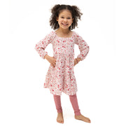 Serene Floral - Cap Sleeve Dress And Legging