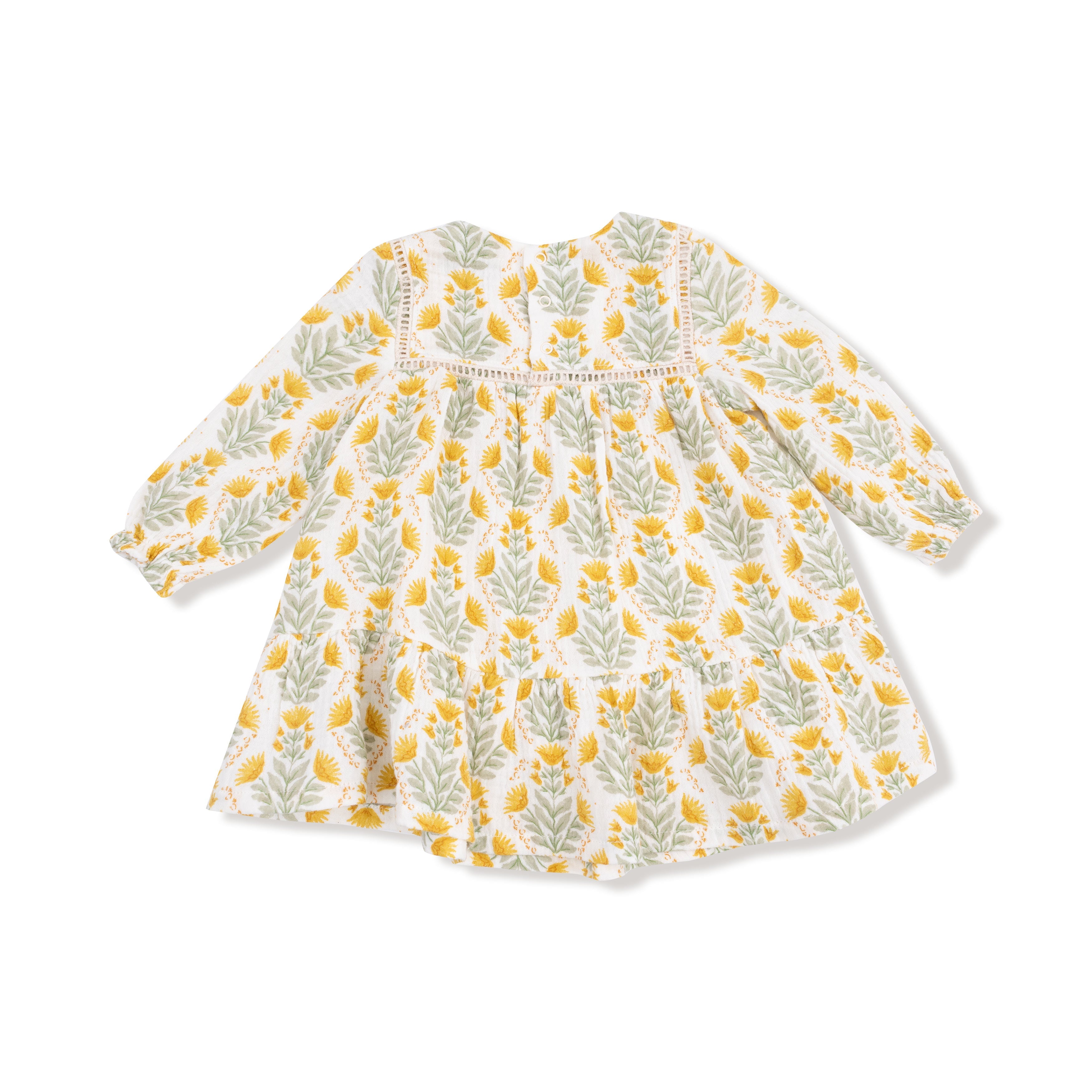 Ladder Trim Dress And Ribbed Leggings