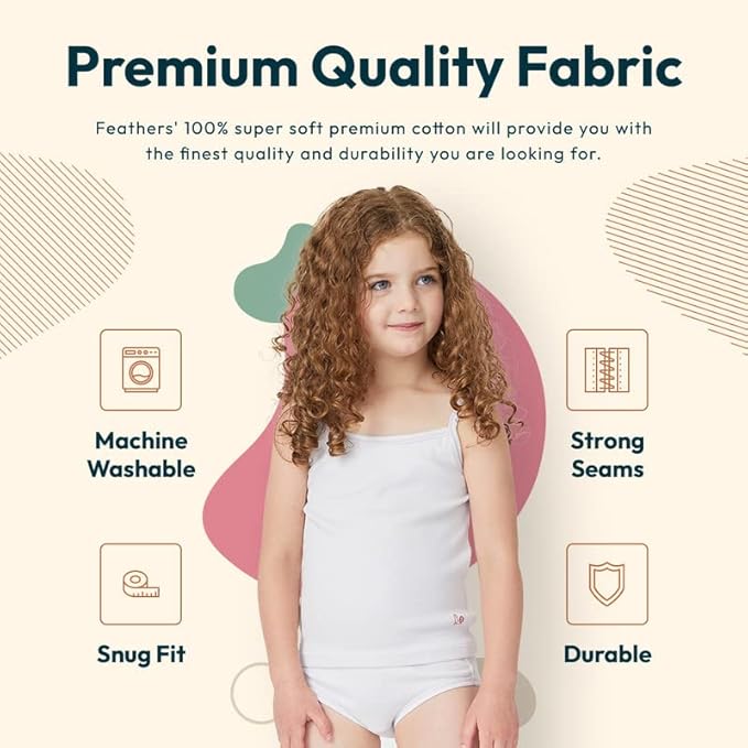 Feathers Girls And Toddler Underwear - Kids Underwear - Super Soft Cotton
