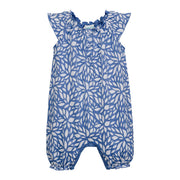 Angel Romper - Sprouts On Blue
