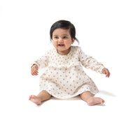 Long Sleeve Smocked Ruffle Bubble With Skirt  *pre- Order - This Item Will Not Ship Until After  9.2 And Will Ship Separately From Other Items In Your Order.