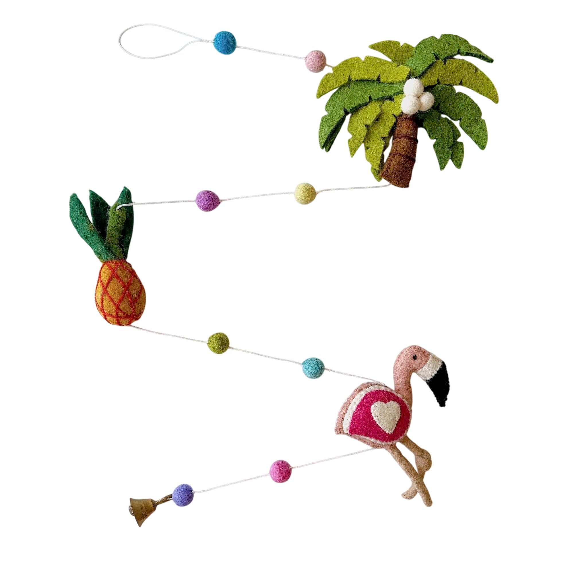 Felt Garland - Tropical Trio Flamingo