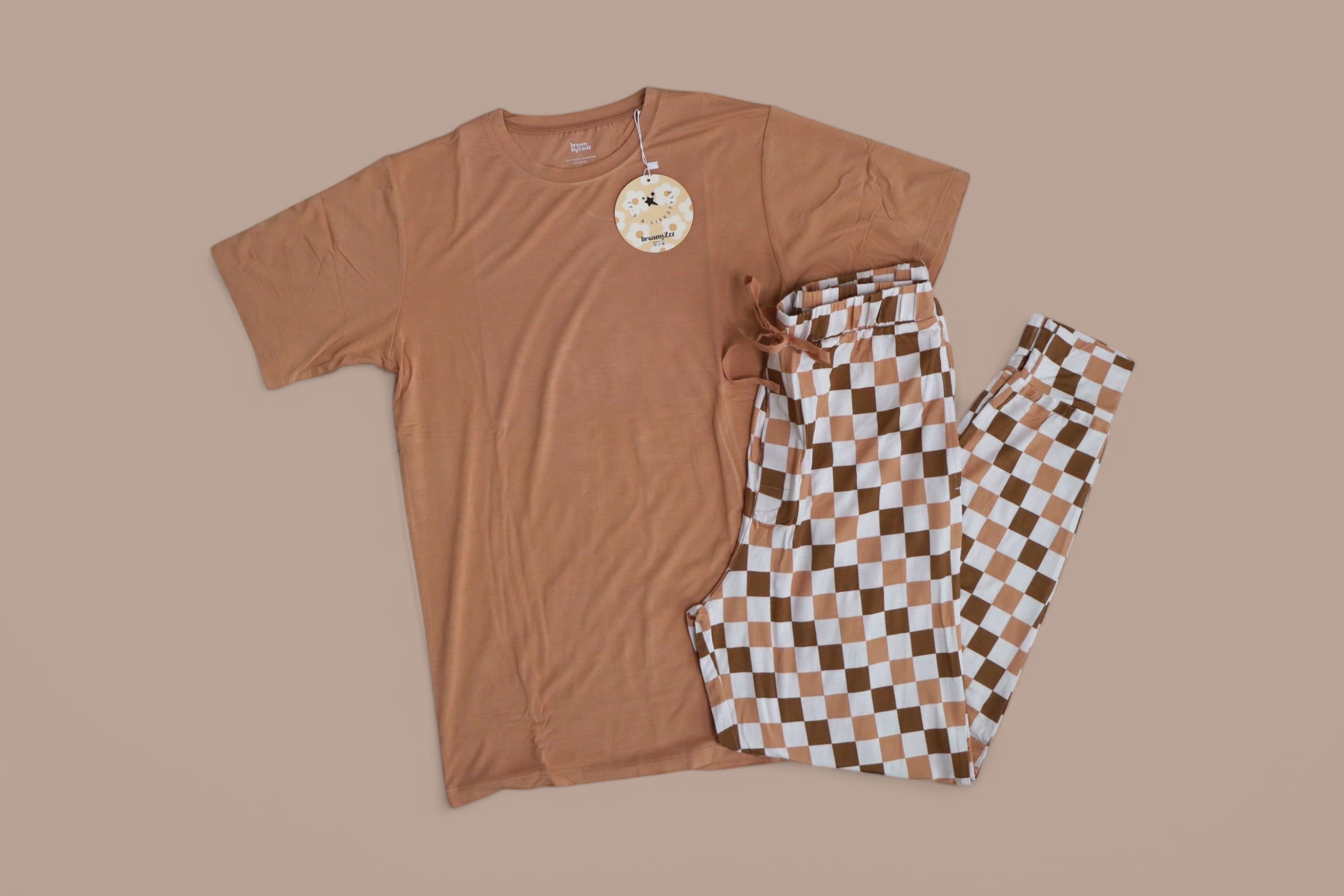 Chestnut Checkers Men's Dream Jogger Set