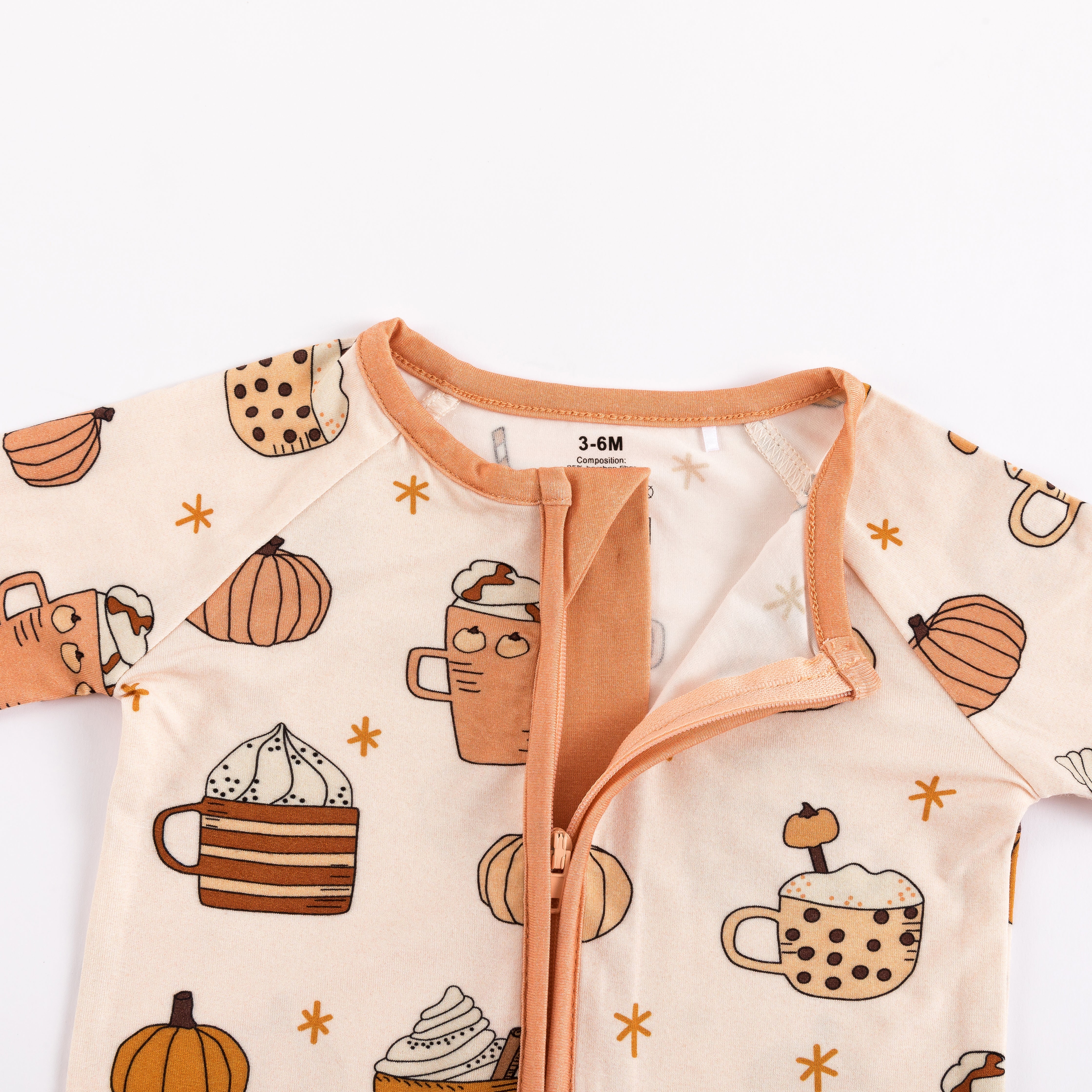 Pumpkin Spice (convertible Zip Footies)