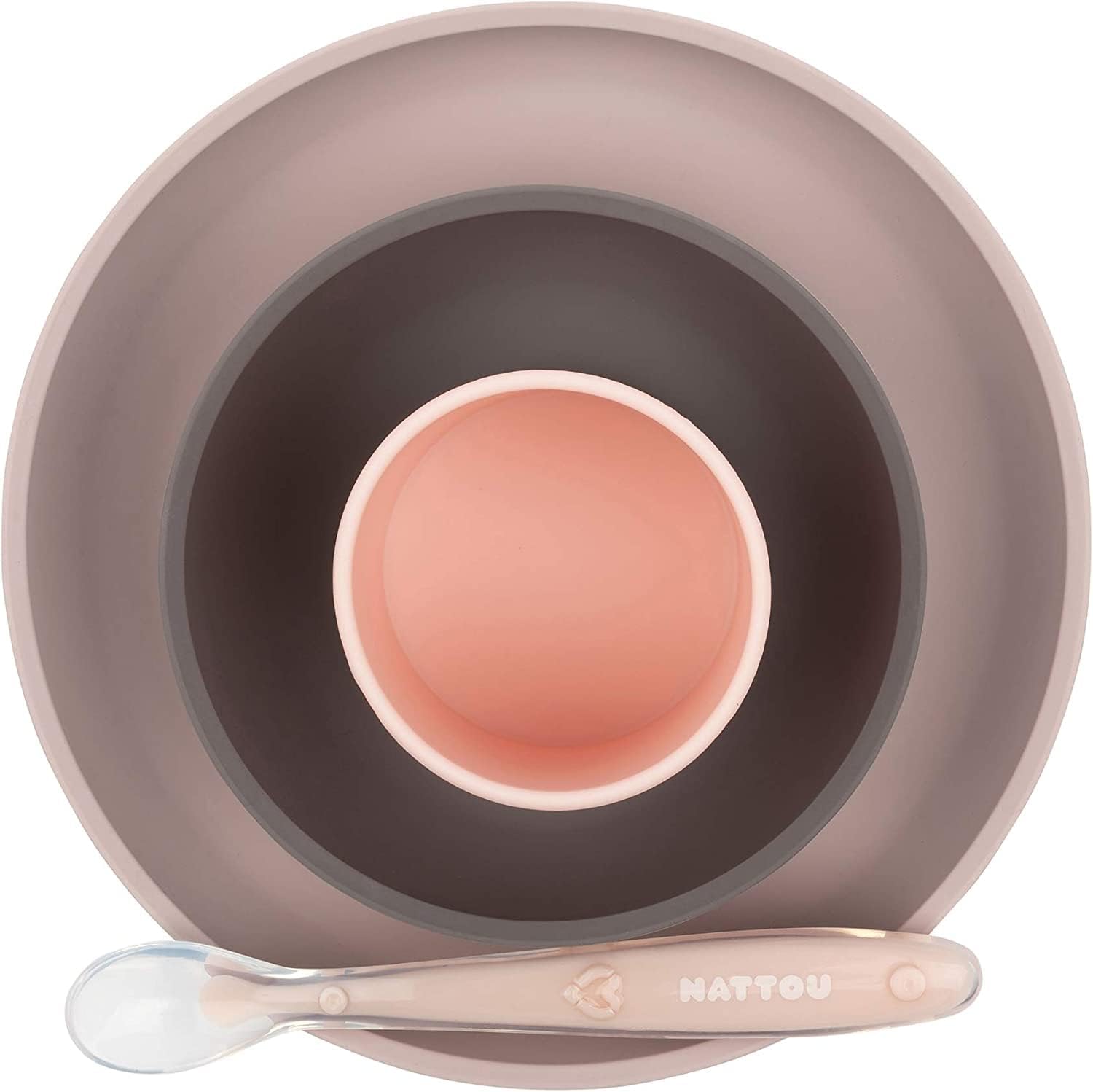 Nattou Silicone Children Tableware Set Of 4 Pieces
