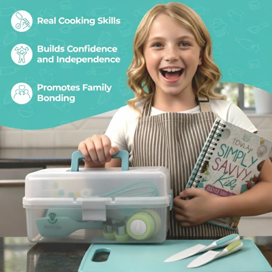 Tovla Jr. Ultimate Cooking & Baking Set For Kids | Award-winning All-in-one Kit For Young Chefs