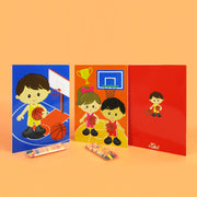 Basketball Coloring Books With Crayons Party Favors - Set Of 6 Or 12