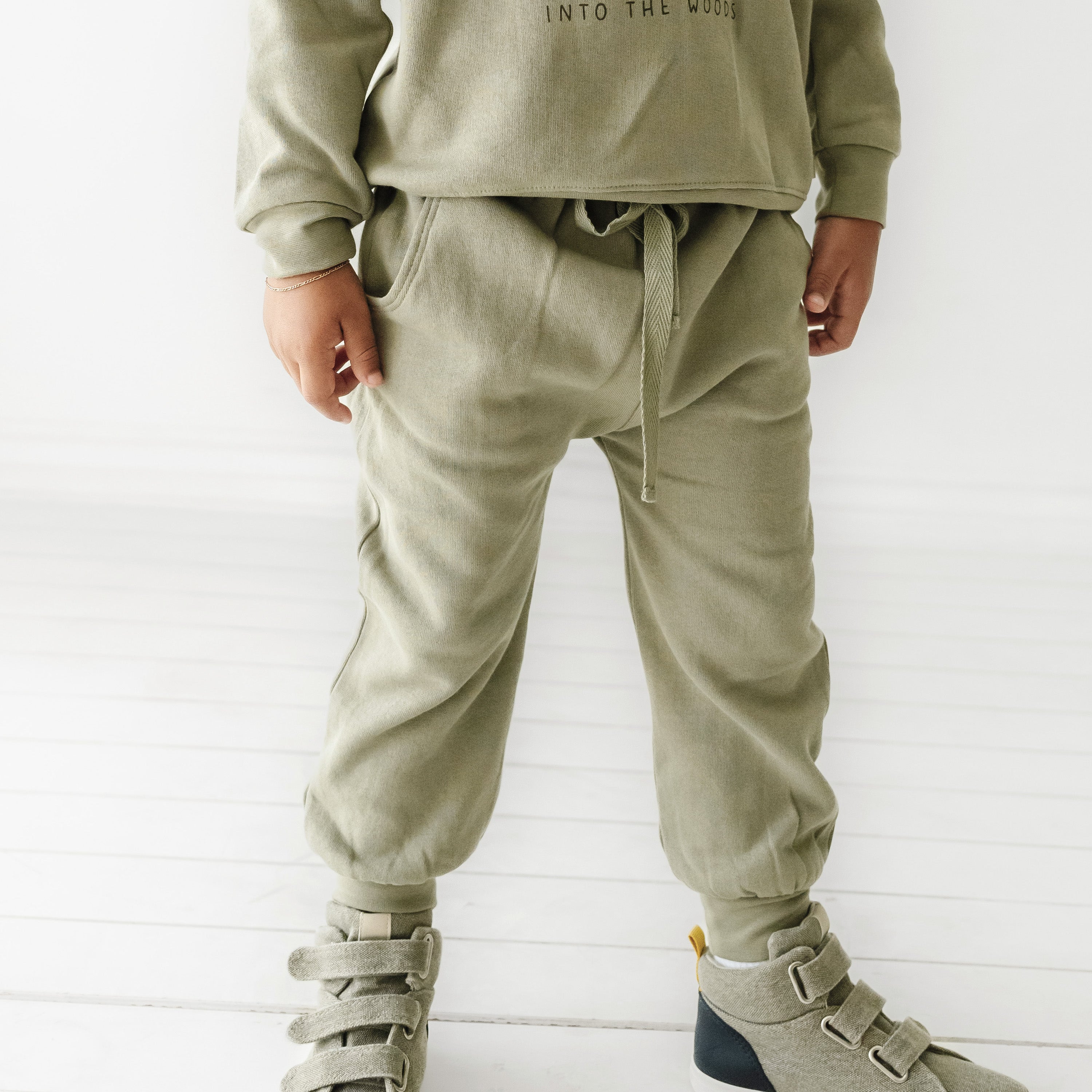 Organic Jogger Pants - Olive