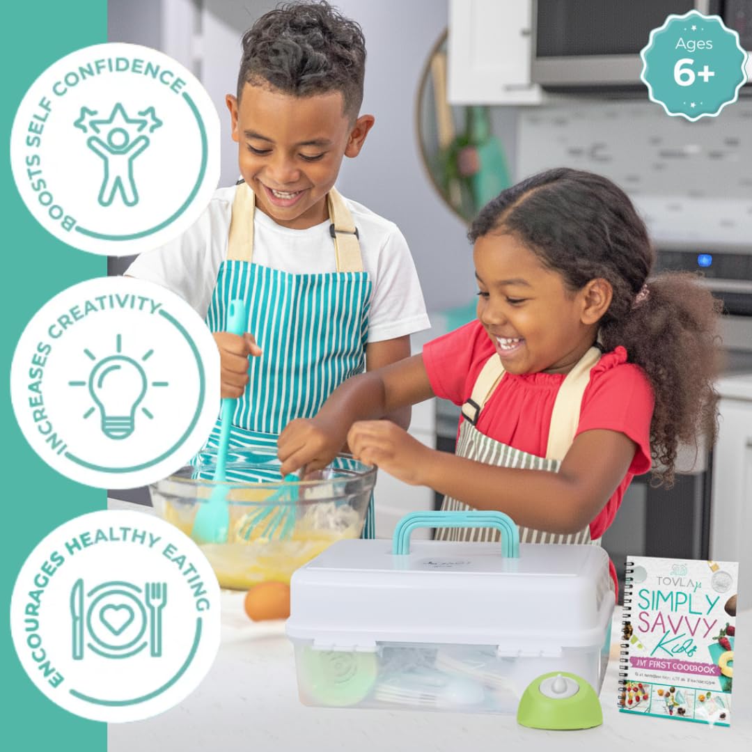 Tovla Jr. Ultimate Cooking & Baking Set For Kids | Award-winning All-in-one Kit For Young Chefs