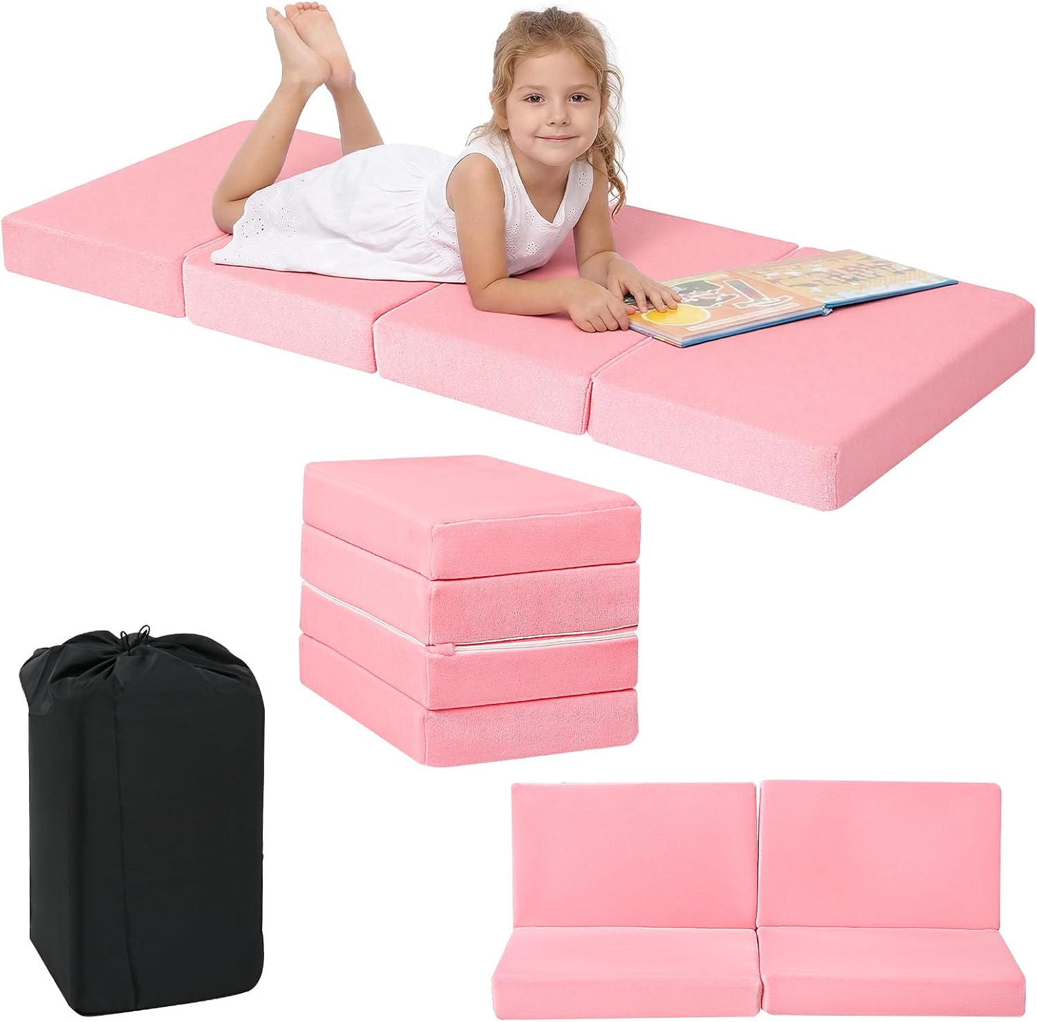 Kids Trifold Floor Mattress, 63"x26"
