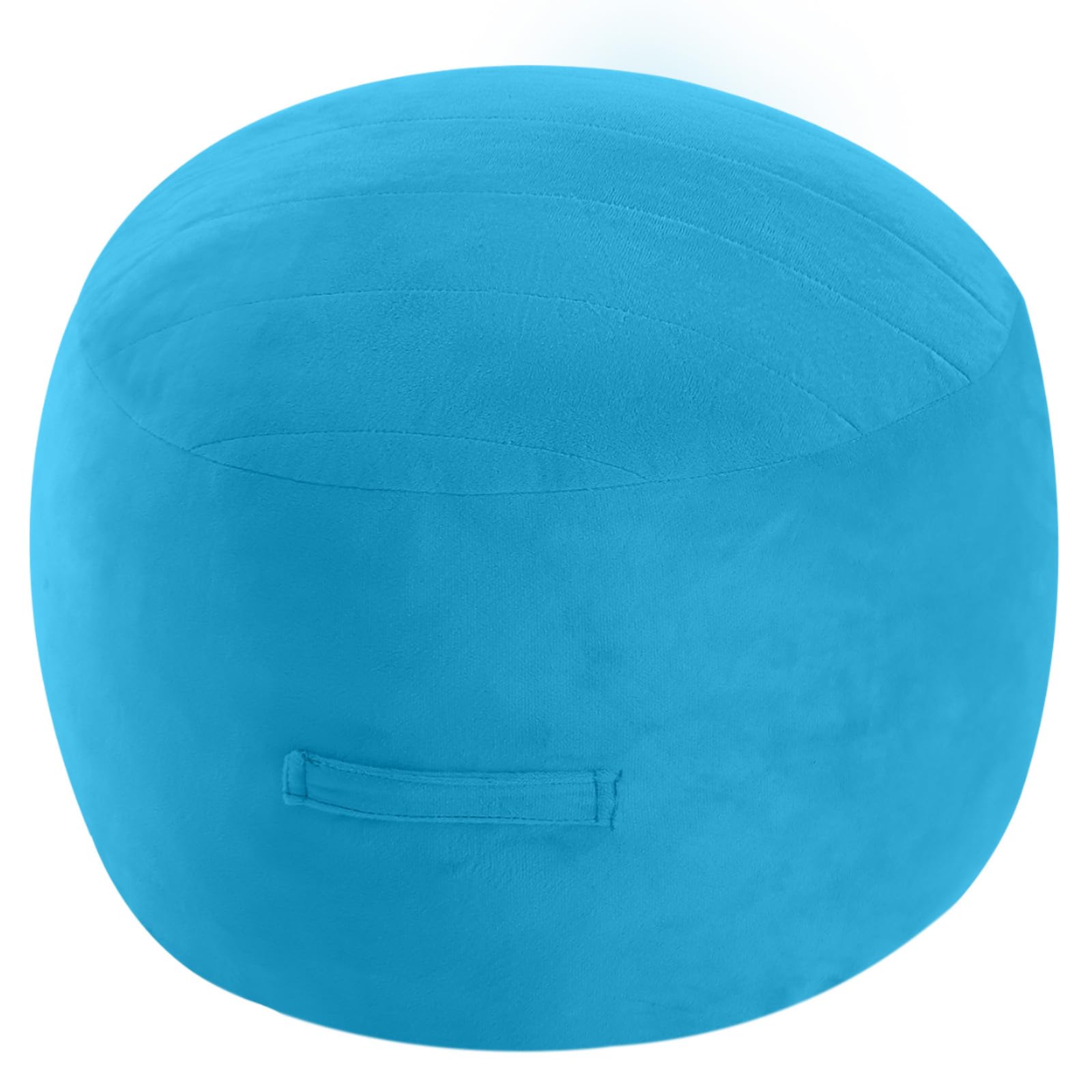Grid Square Pouf Ottoman, 20"x20"x15"