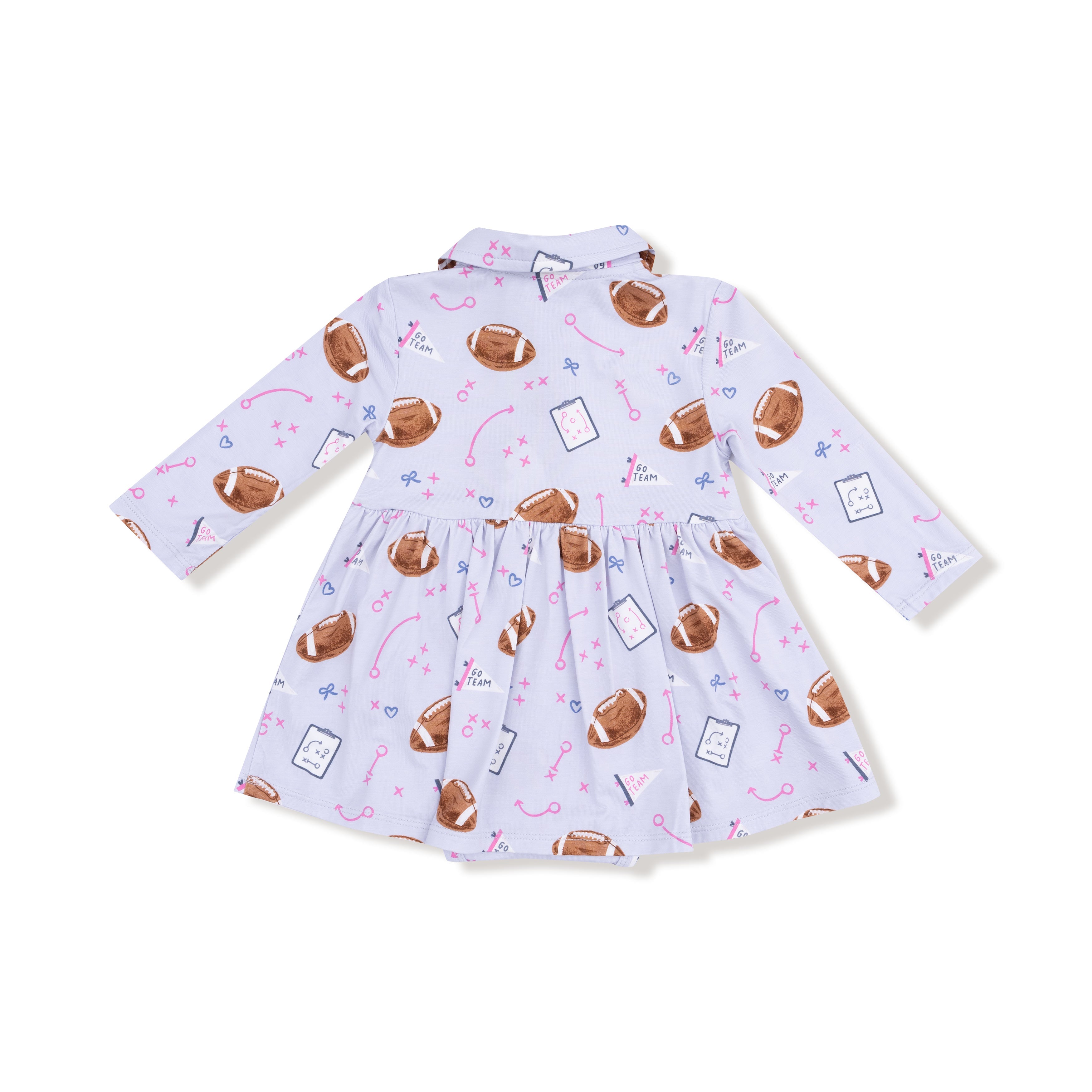 Long Sleeve Polo Bodysuit Dress