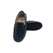 Navy Leather