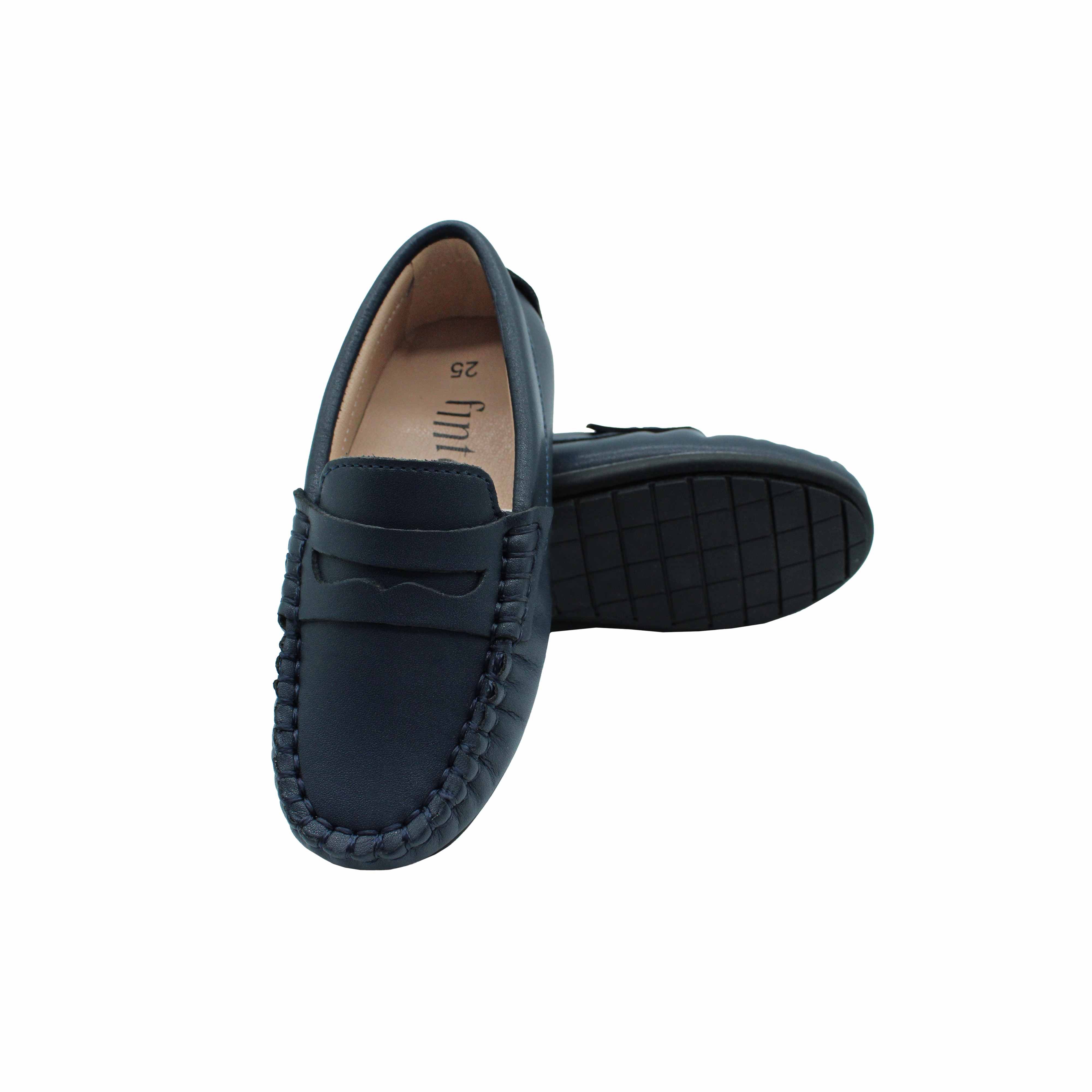 Navy Leather