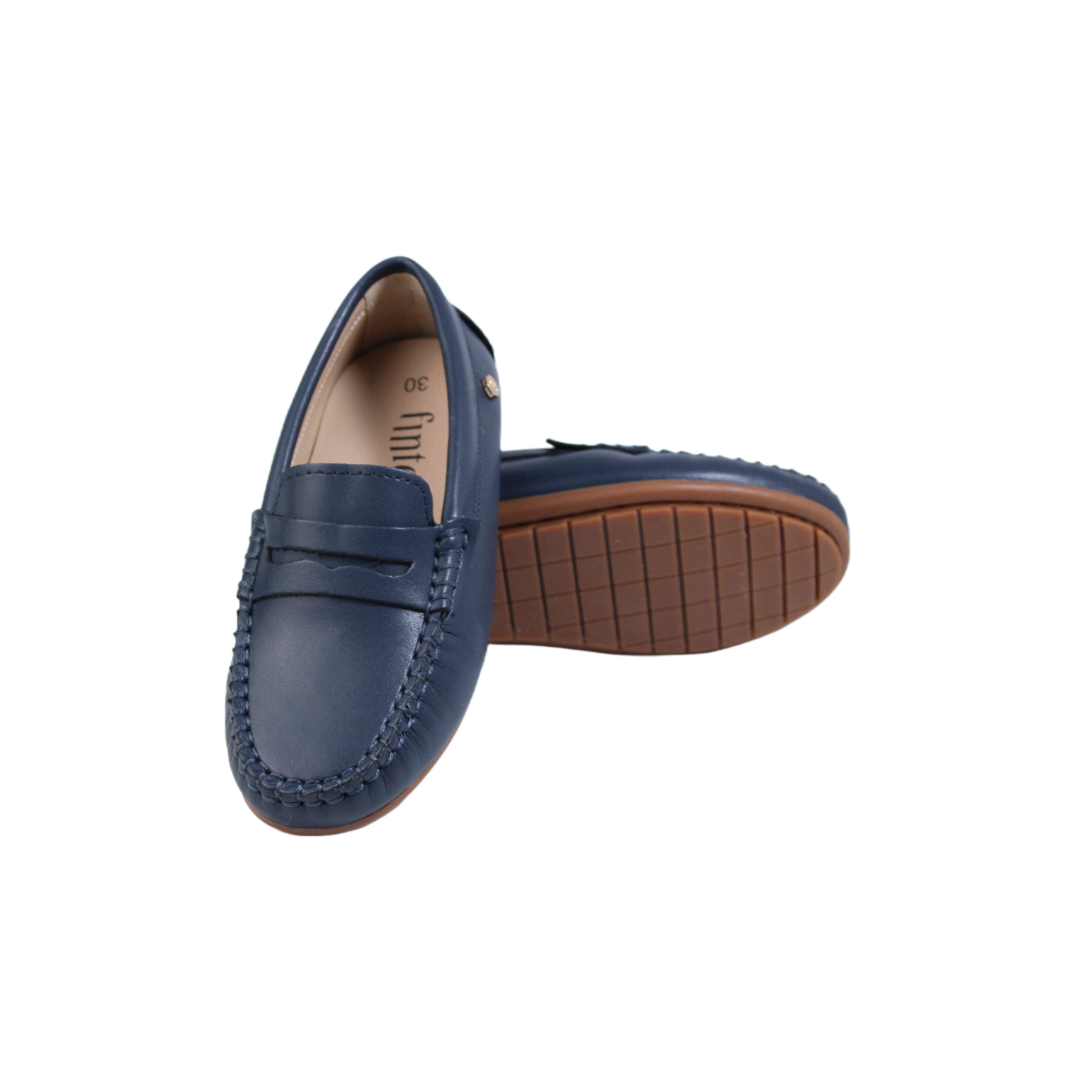 Navy Leather