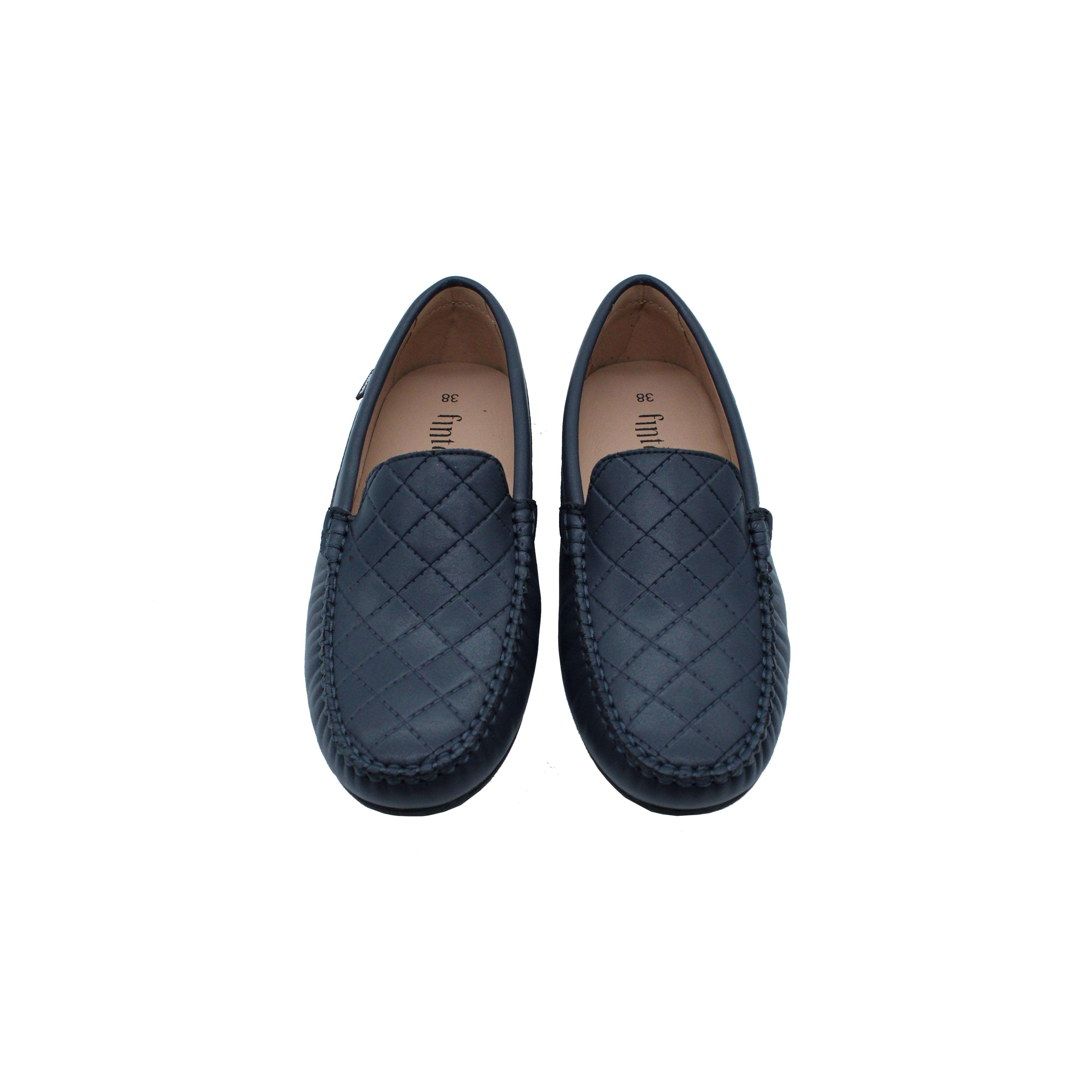 Navy Leather