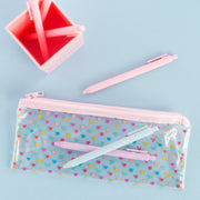 Tiny Hearts Vinyl Pixie Pouch