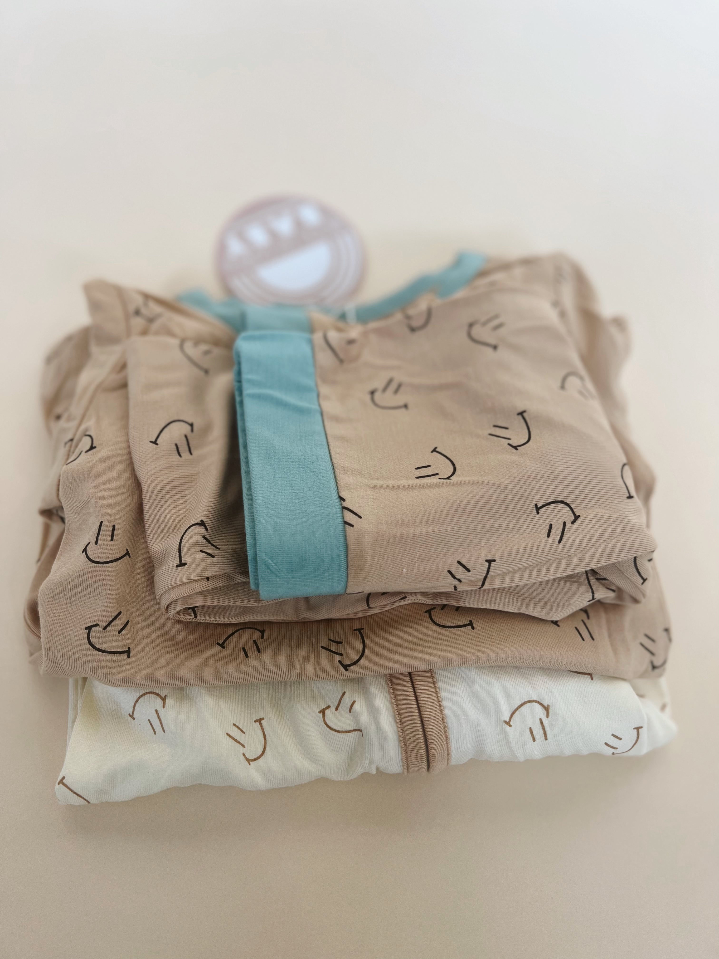 Smiley Bamboo Two Piece Set