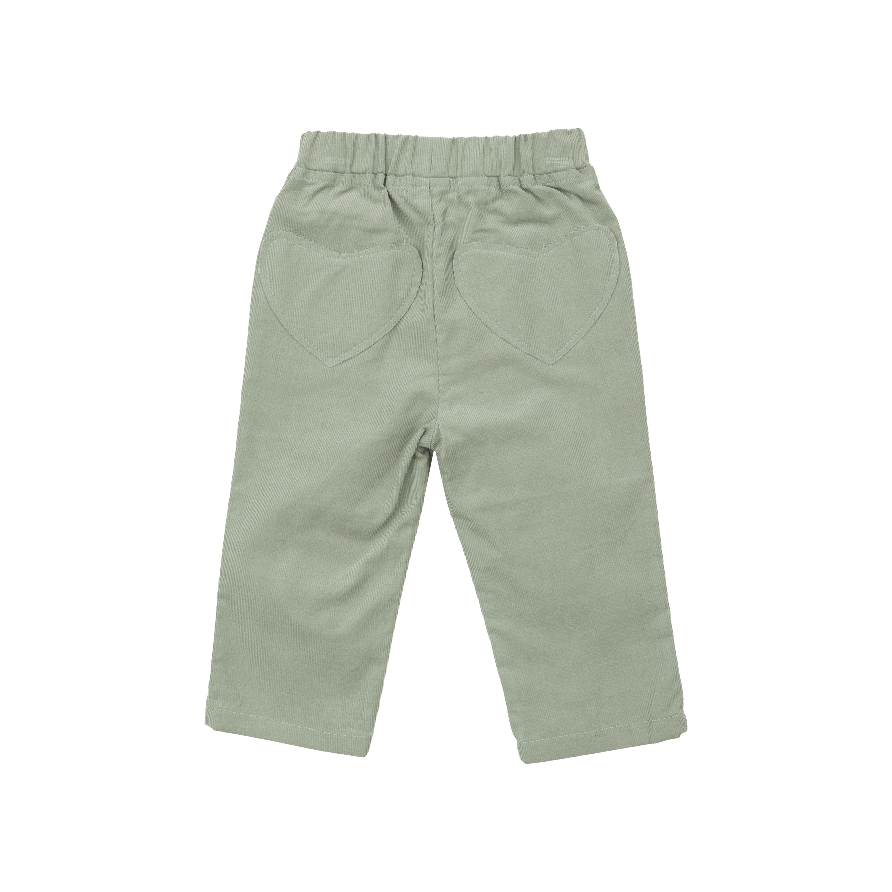 Cord Pant W/ Heart Pocket - Corduroy Desert Sage