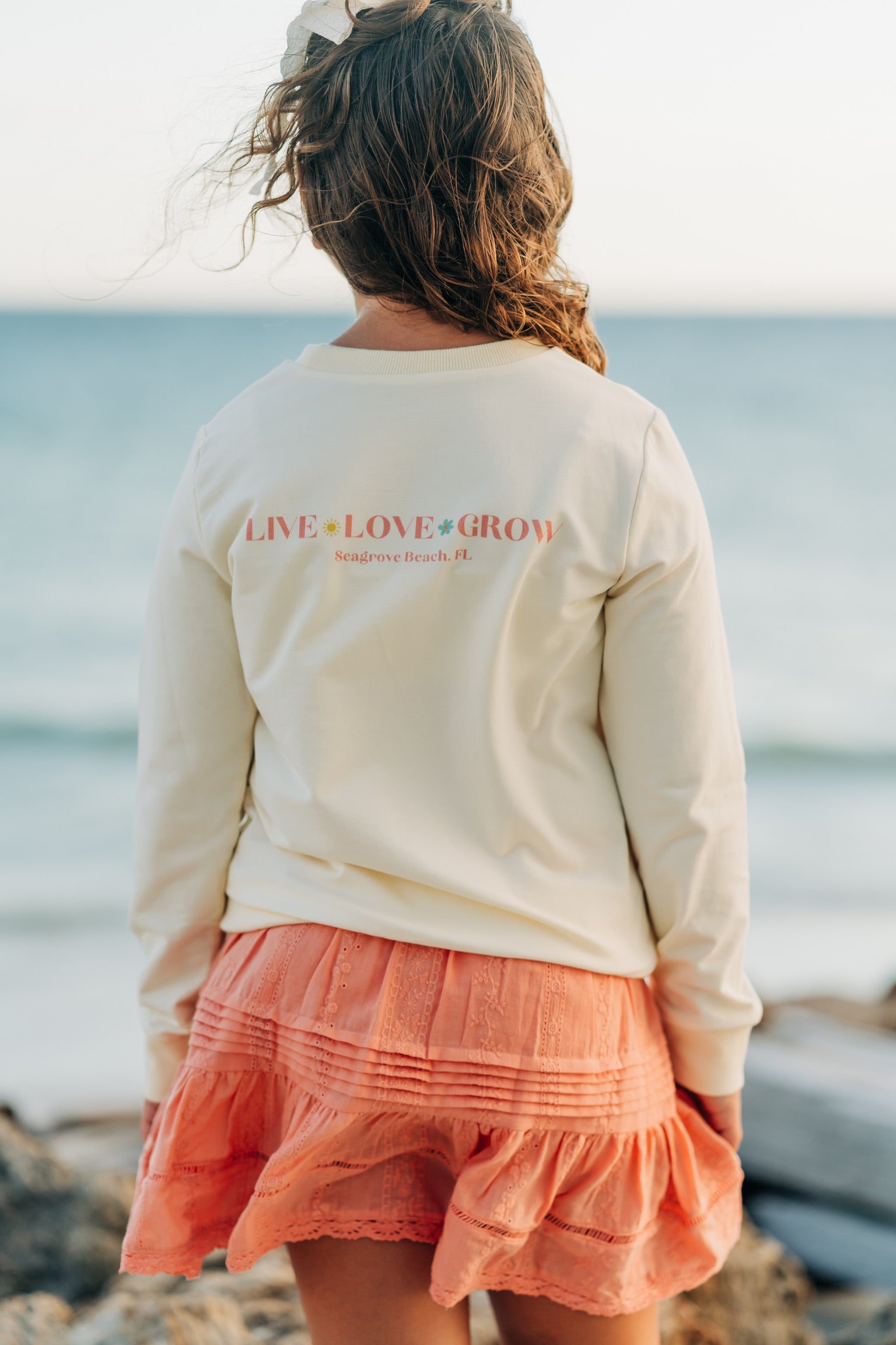 Girl's Sweatshirt ~ Beach Bike