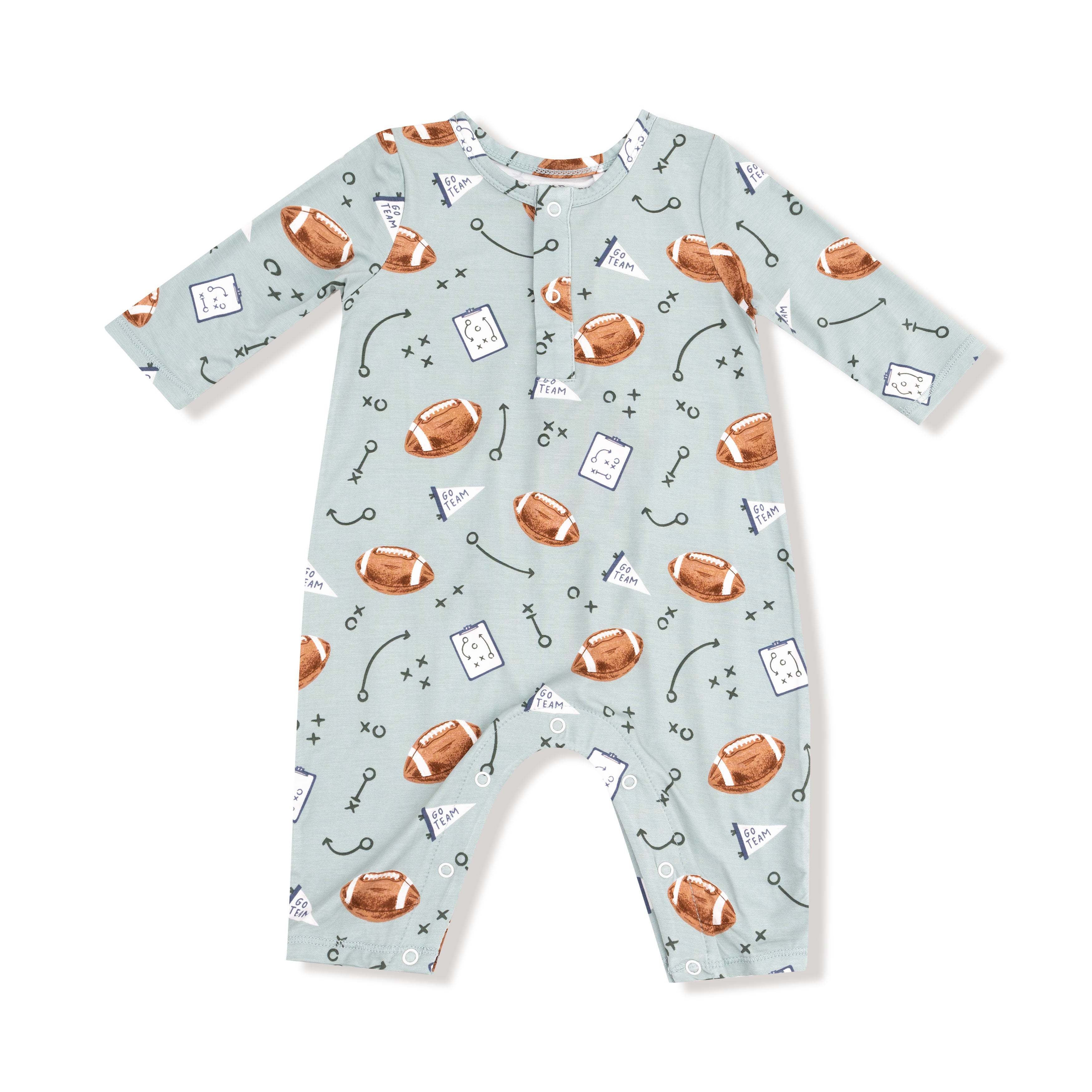 Long Sleeve Henley Romper