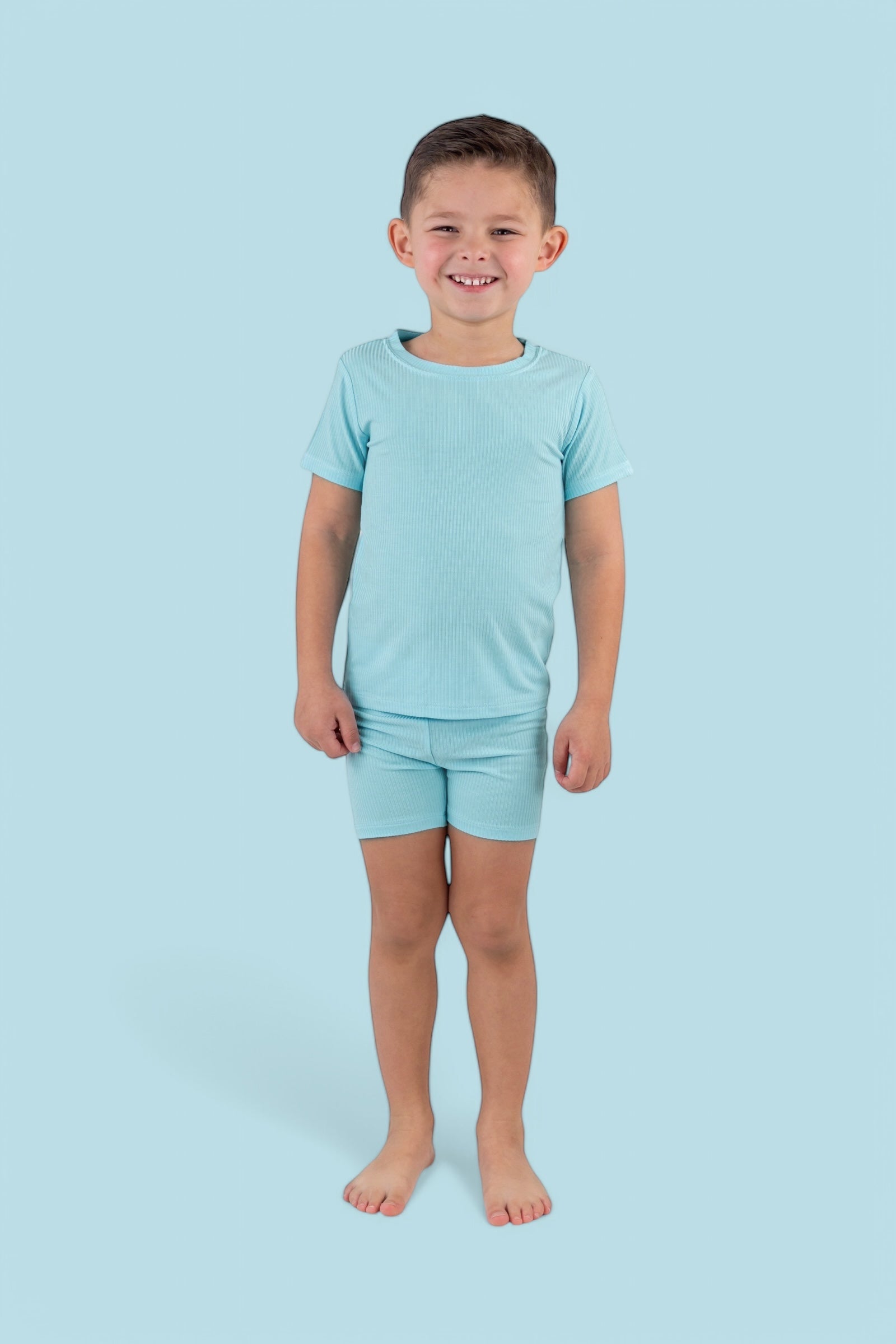 Capri Blue Rib Dream Short Set