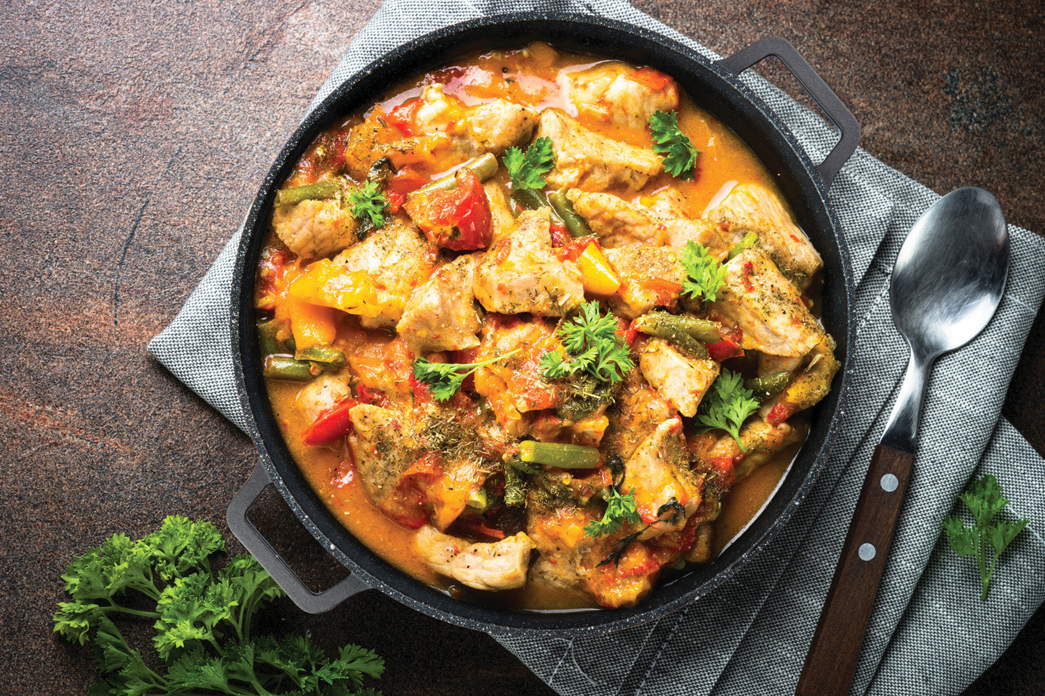 Masterpan Nonstick Stovetop Oven Grill Pan & Stainless Steel Lid, Black 12" (30cm)