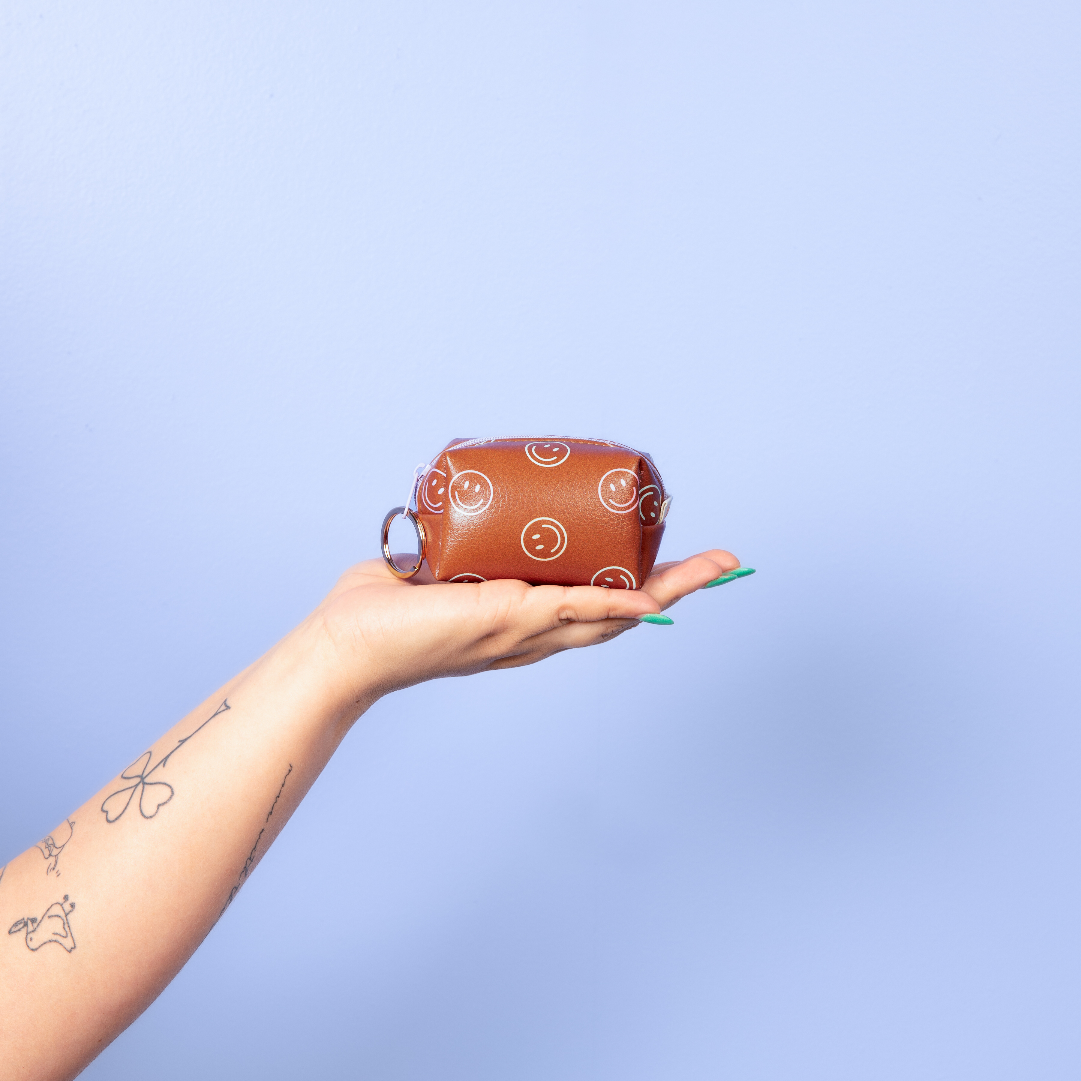 Smiley Tag-a-long Key Ring