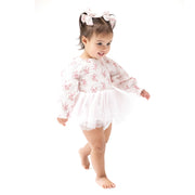 Long Sleeve Smocked Bubble With Tutu