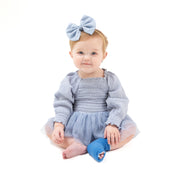Long Sleeve Smocked Bubble With Tutu