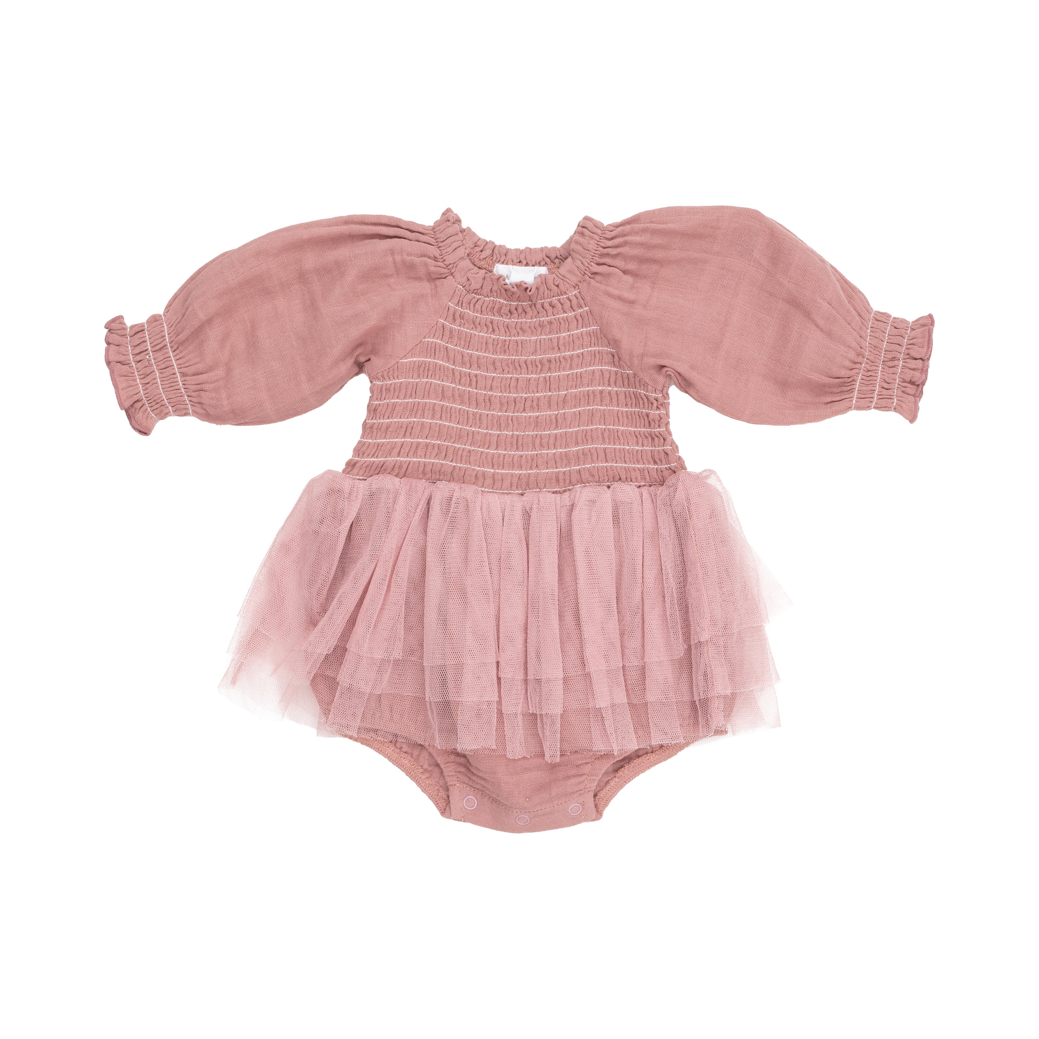 Long Sleeve Bubble Tutus - Dusty Rose