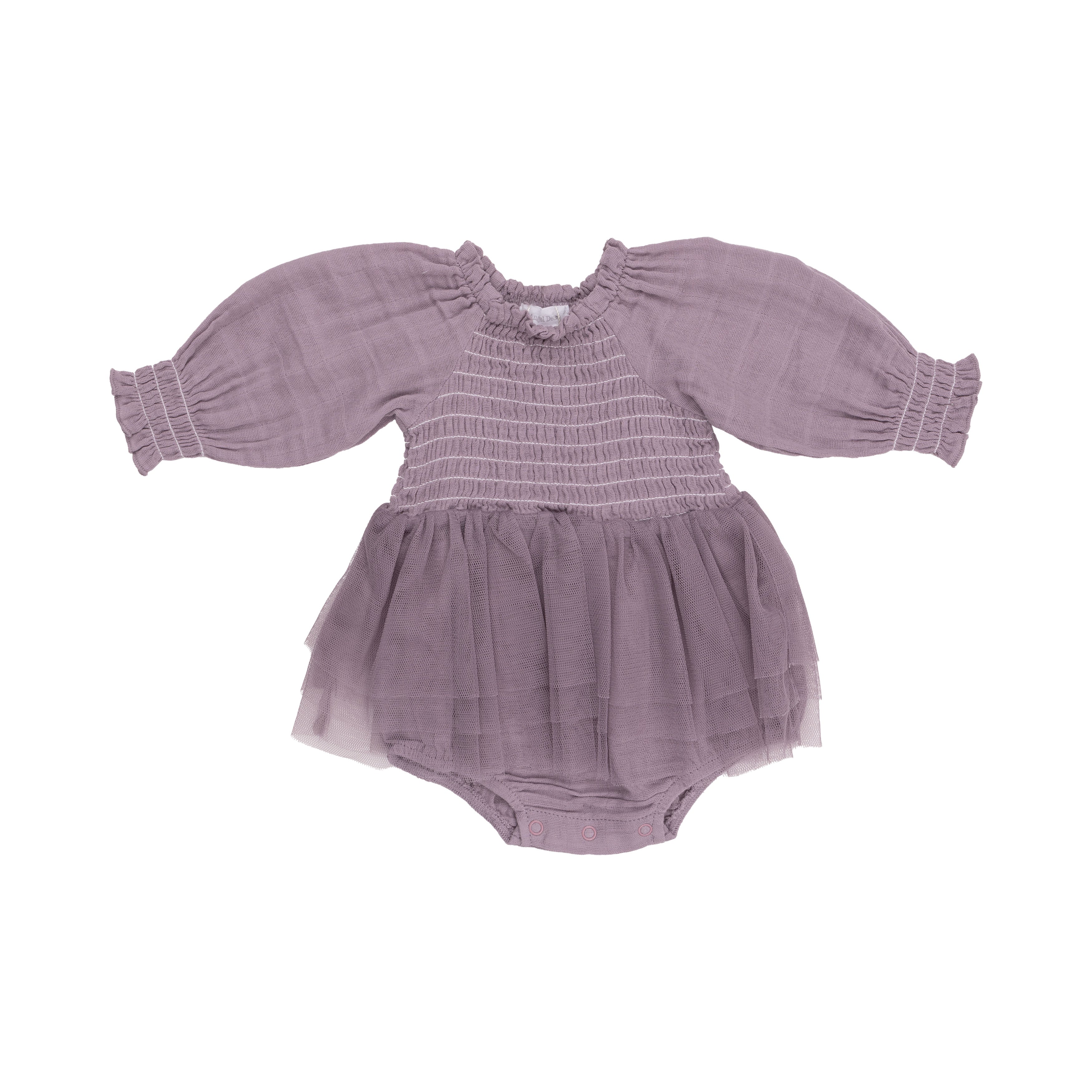 Long Sleeve Bubble Tutus - Dusty Lavendar