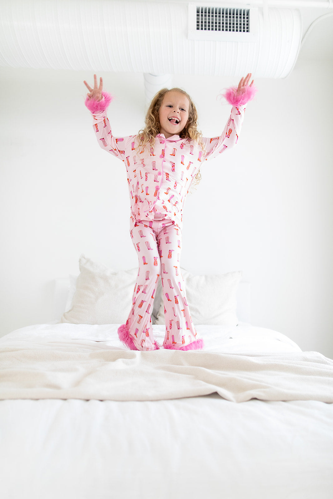 Exclusive Yee Haw Hollie Girl's Flare Feathered Dream Set