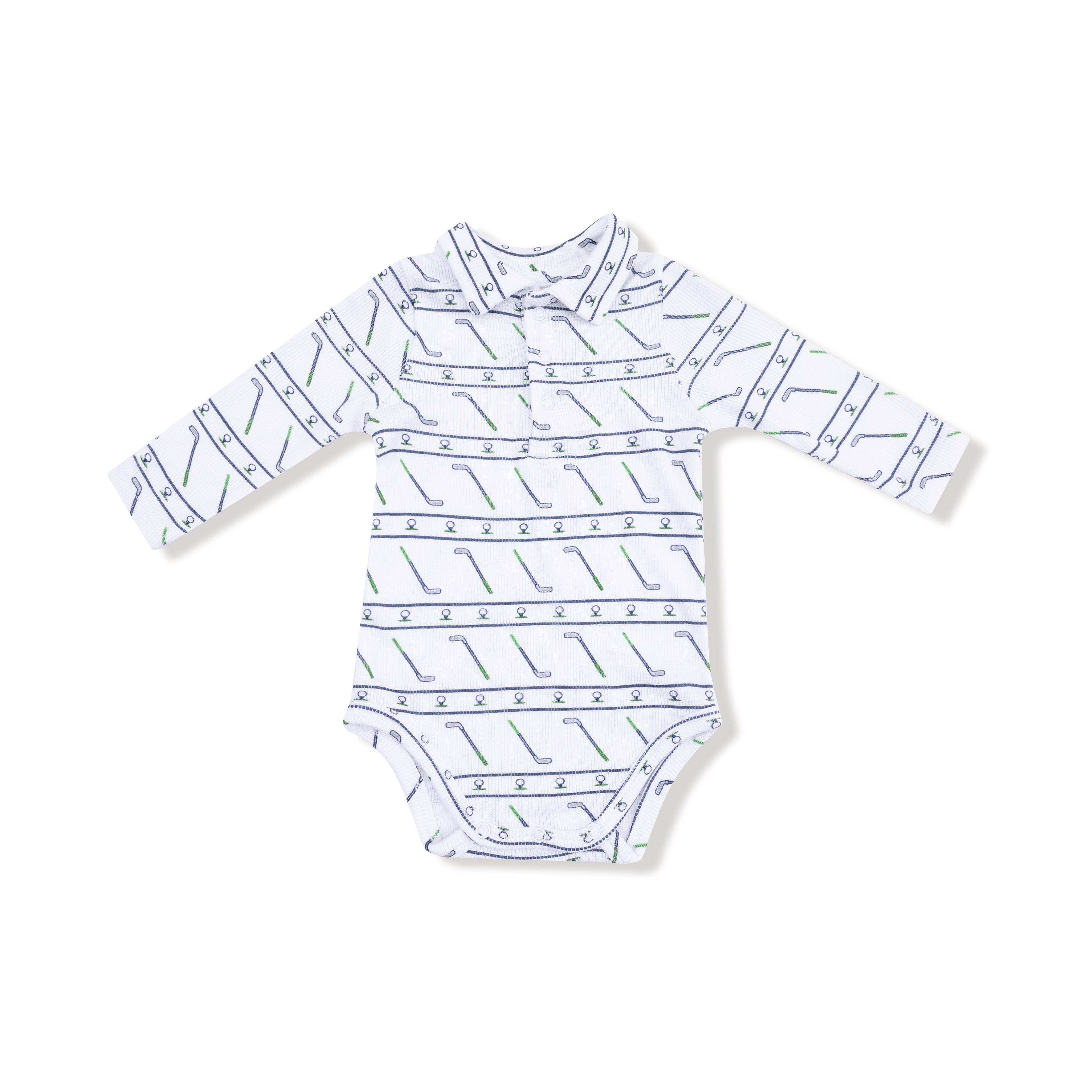 Long Sleeve Polo Bodysuit